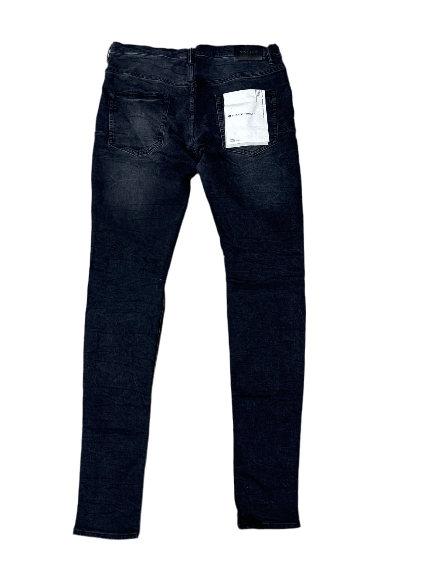 Purple Brand Knee Hole Black Denim Jeans