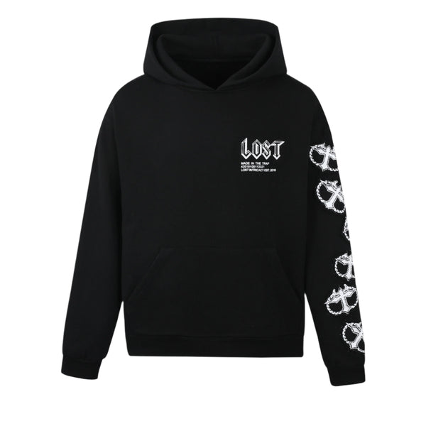 Lost Intricacy Mitt Black/White Hoodie