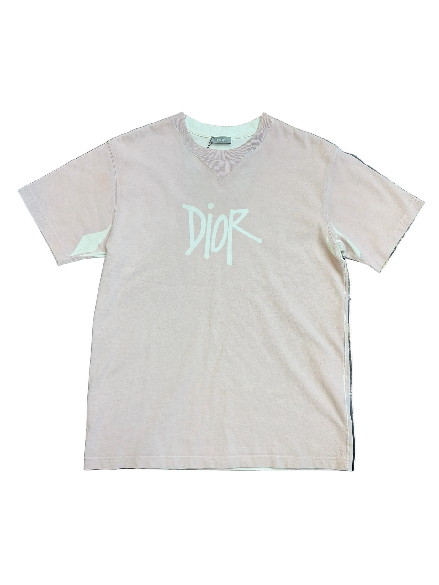 Dior x Shawn Stussy Pink Cotton T-Shirt