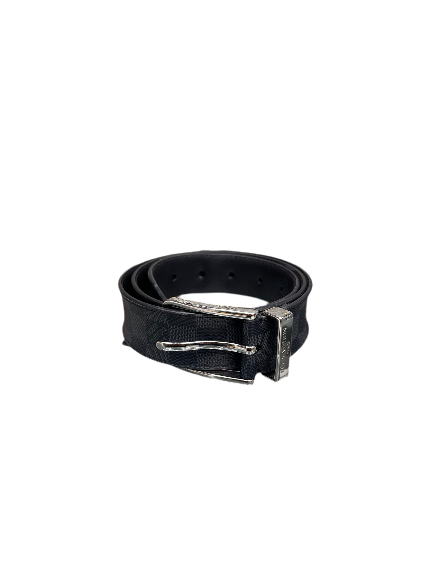 LV Pont Neuf Damier Graphite Canvas Belt