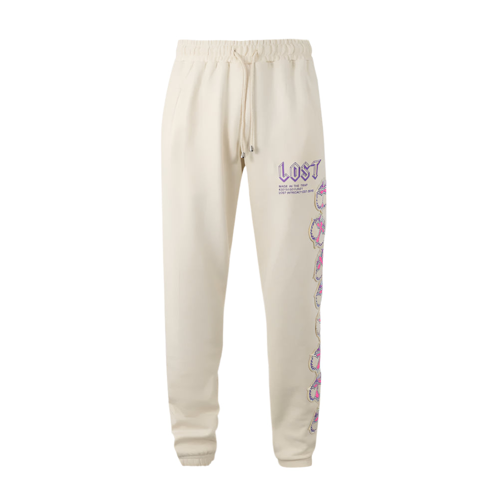 Lost Intricacy Mitt Sweatpants Cream Pink