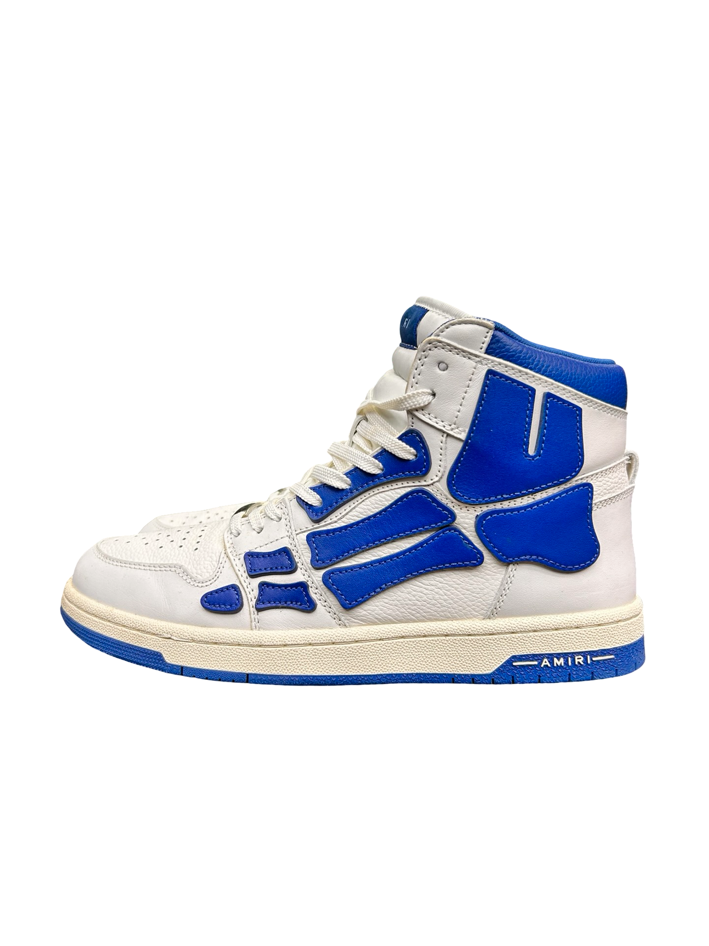 Amiri Skel High Top White Blue