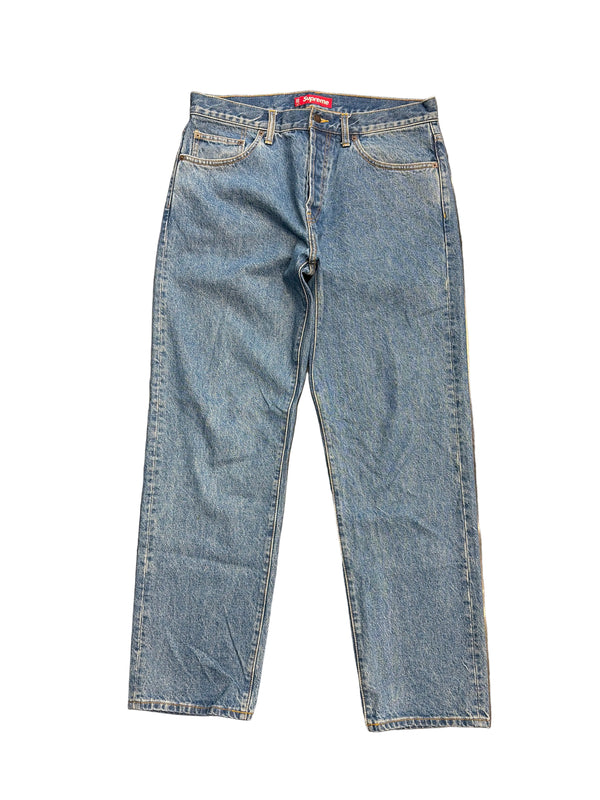 FW24 Supreme Regular Jeans Washed Indigo