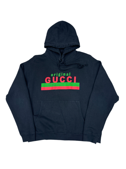 Gucci Original Graphic Print Logo Hoodie