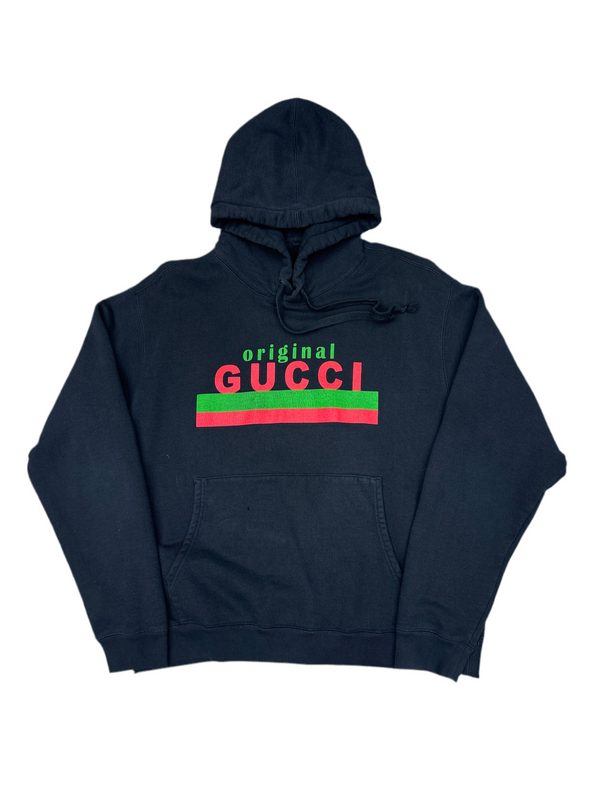 Gucci Original Graphic Print Logo Hoodie
