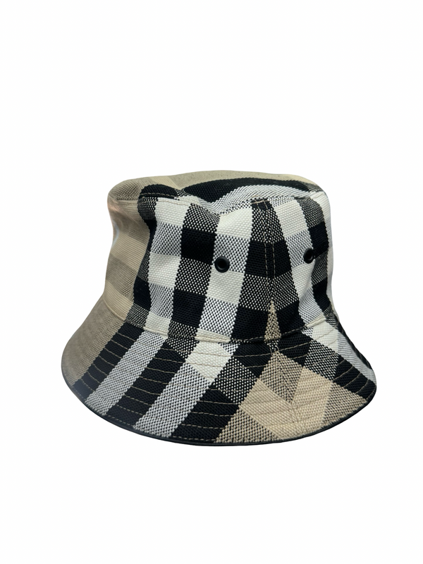 Burberry Check Cotton Canvas Bucket