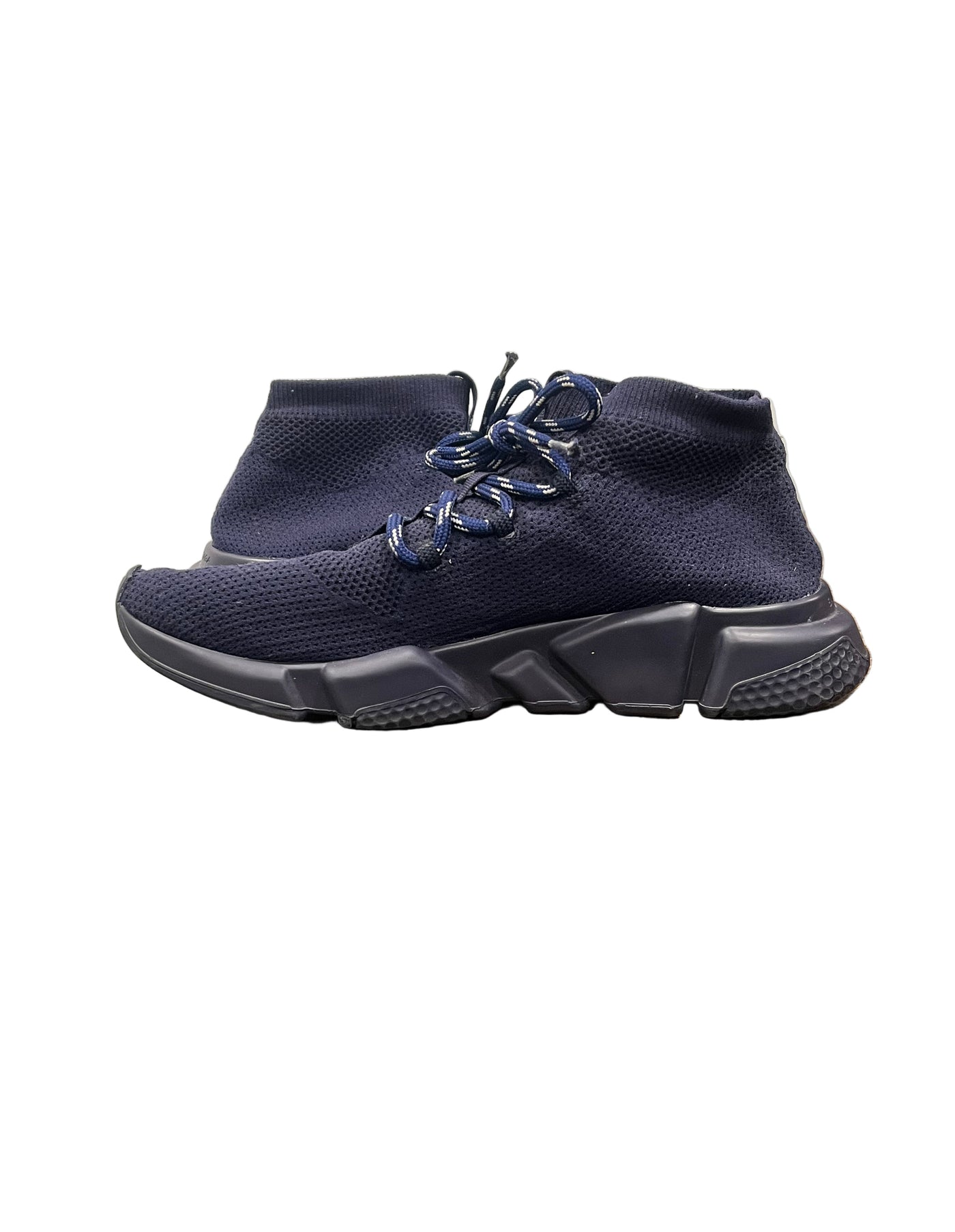 Balenciaga Speed Trainer Lace Up Navy