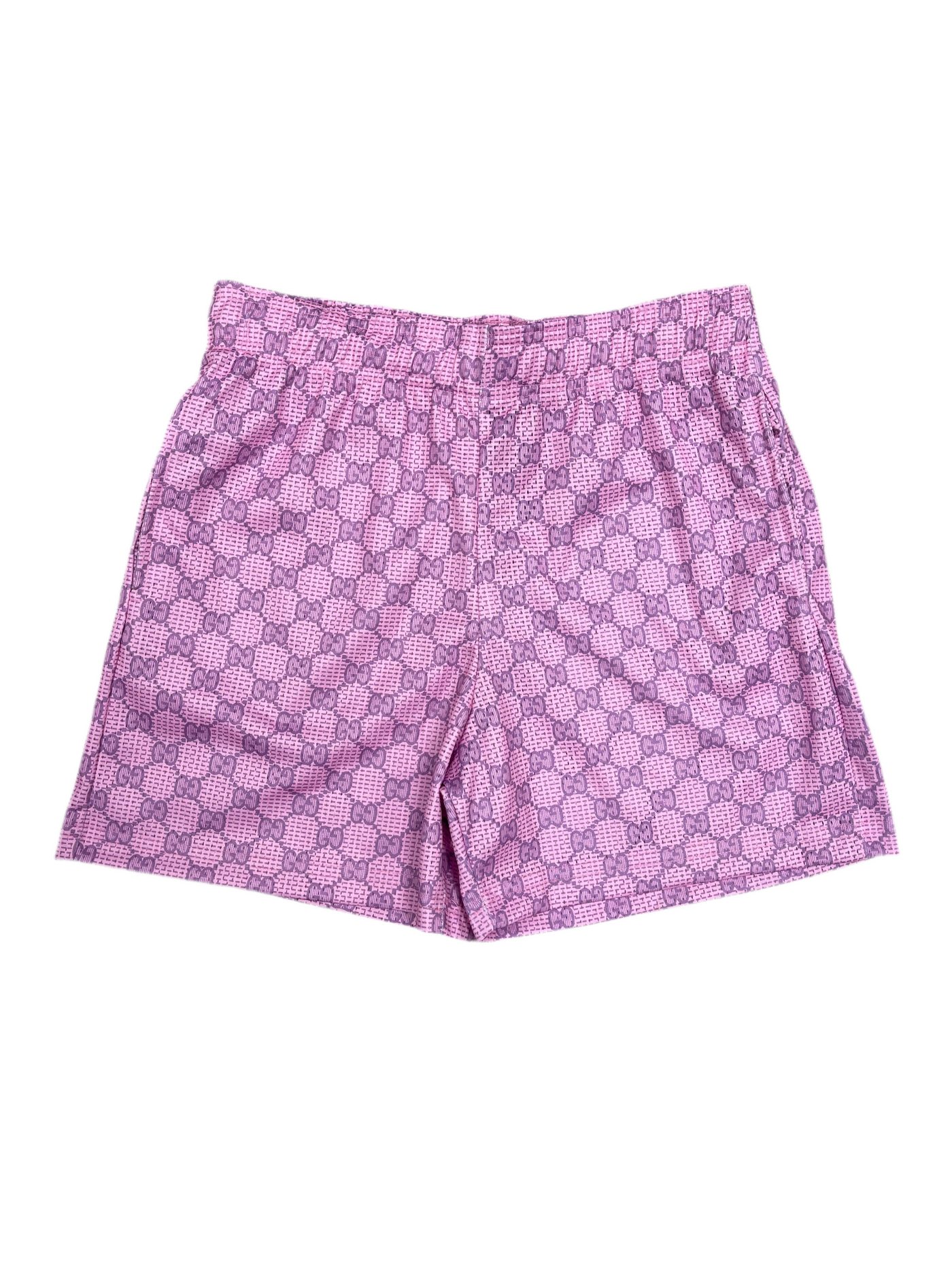 Bravest Studios Monogram Shorts Pink Purple