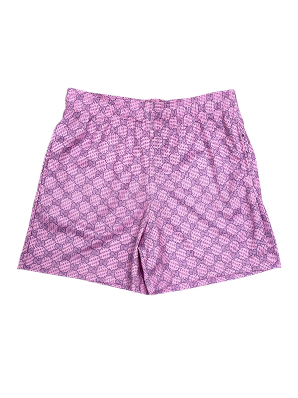 Bravest Studios Monogram Shorts Pink Purple