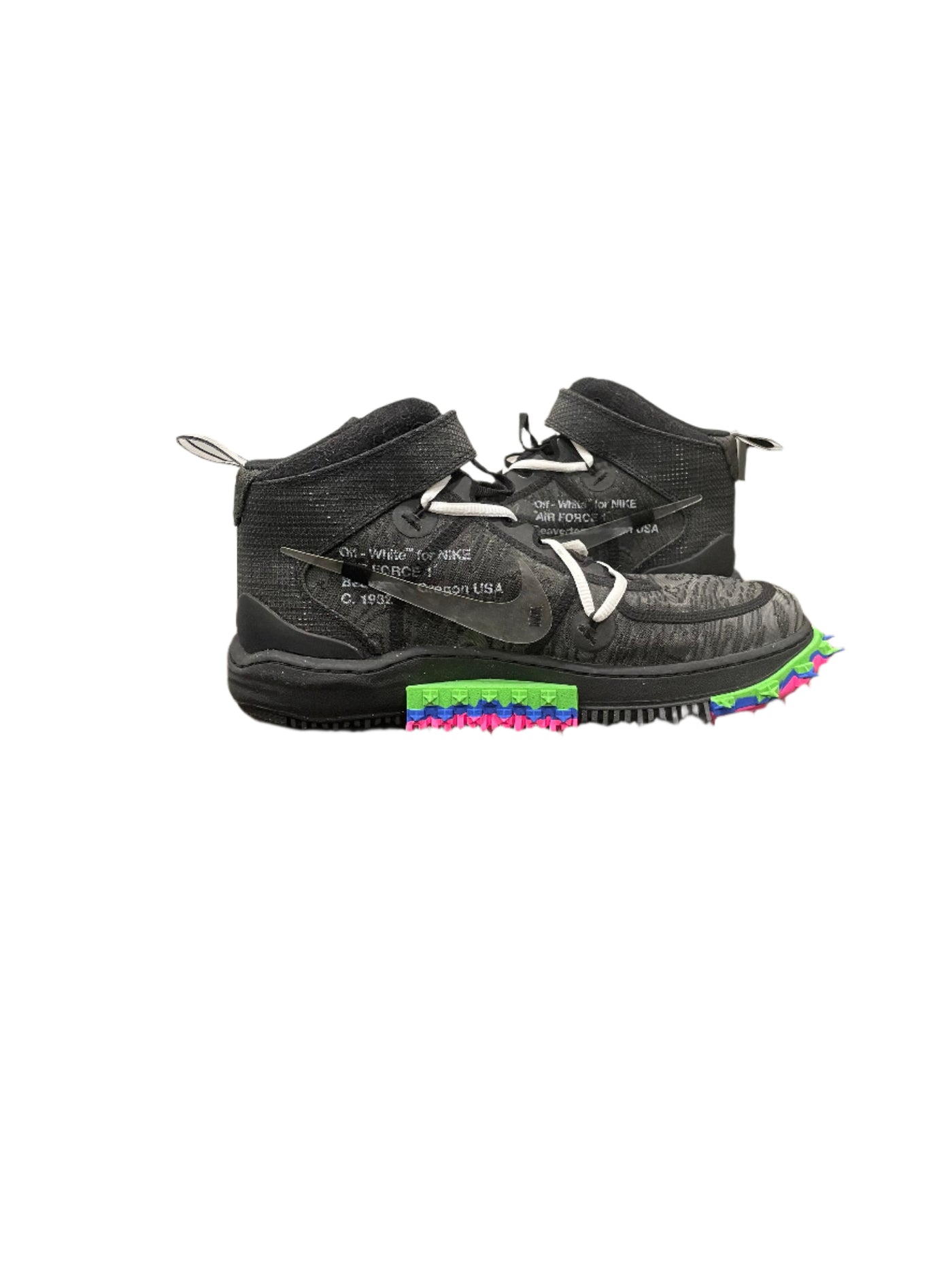 Off White Nike Air Force 1 Mid Black