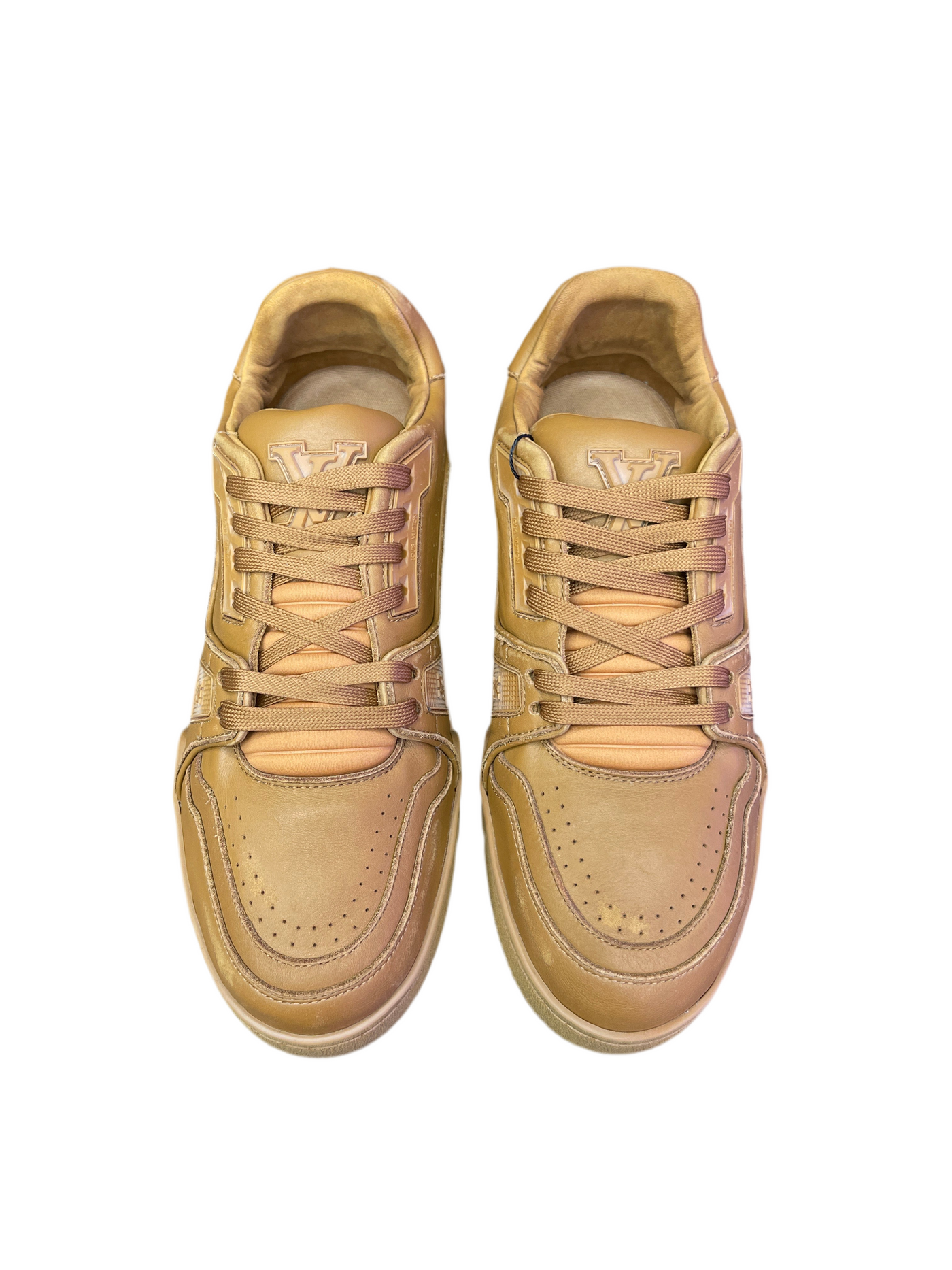 LV Trainer Distressed Cognac Brown