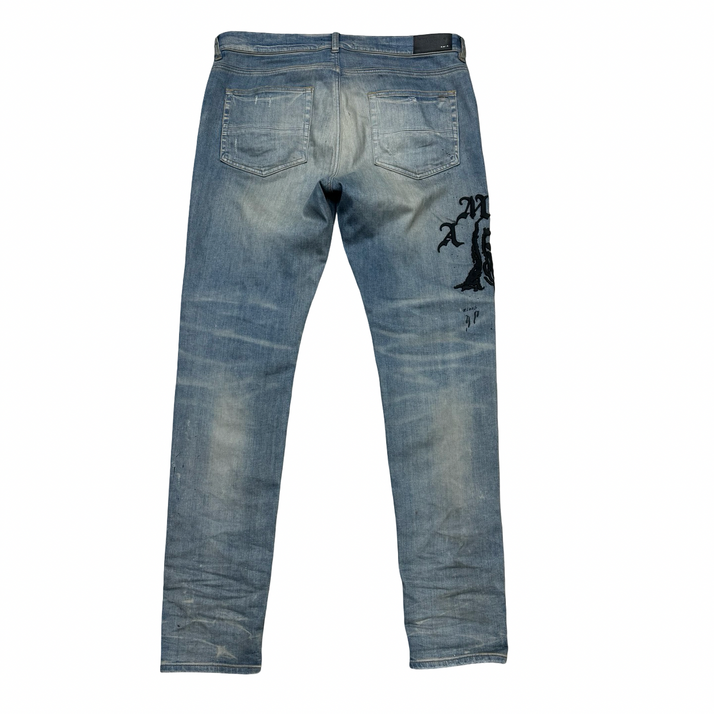 Amiri X Wes Lang Reaper Logo Denim Jeans
