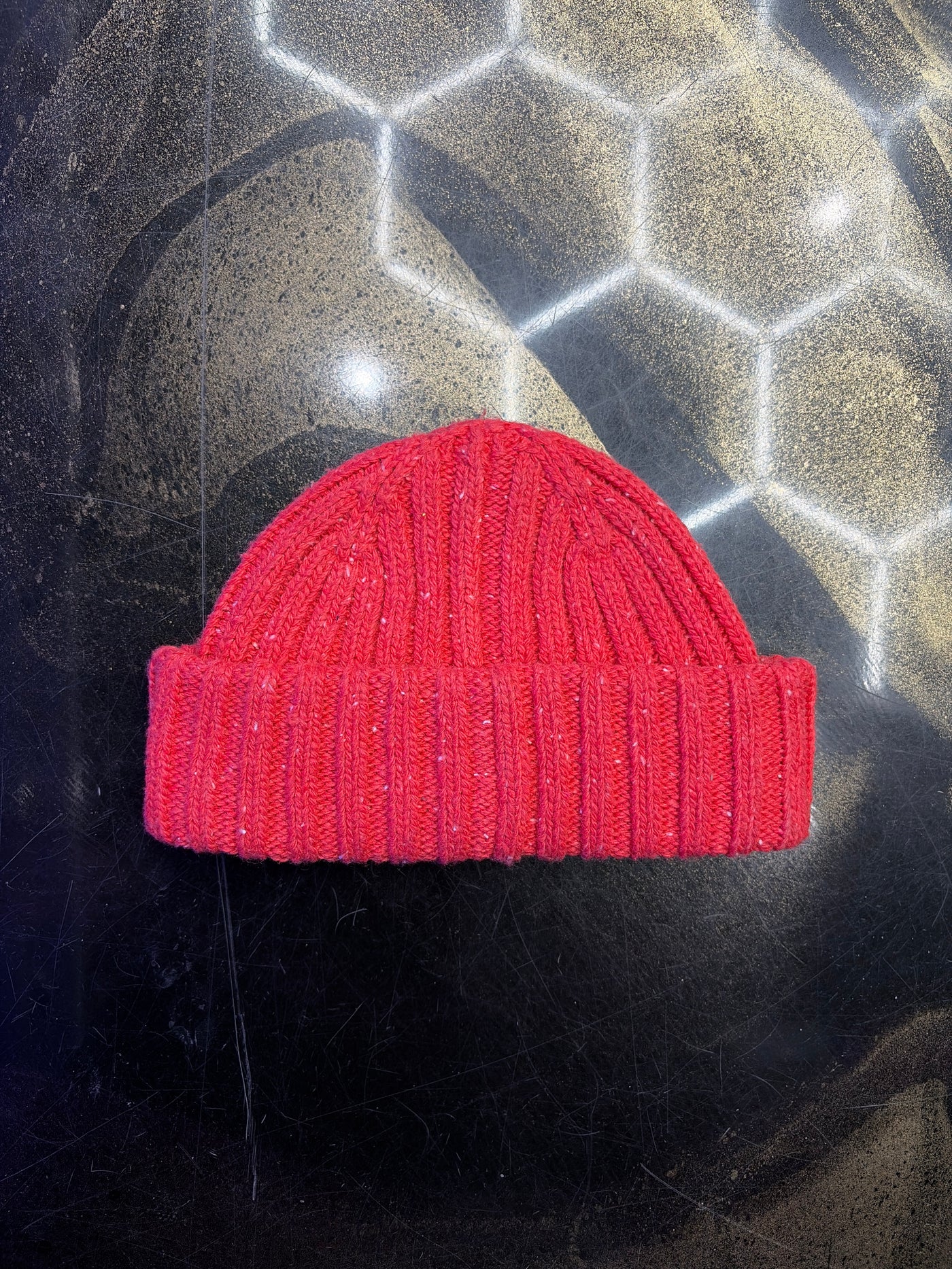Godspeed Beanie Red Speckle Emblem