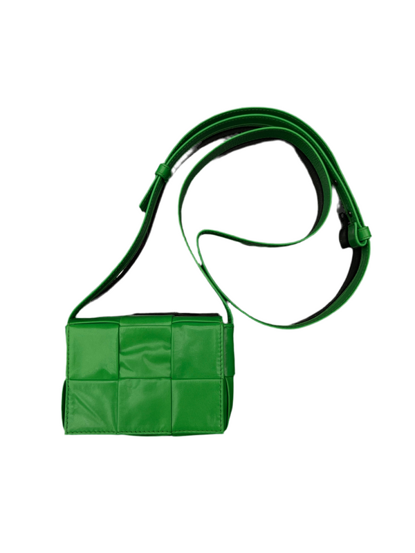 Bottega Veneta Green Mini Leather Shoulder Bag