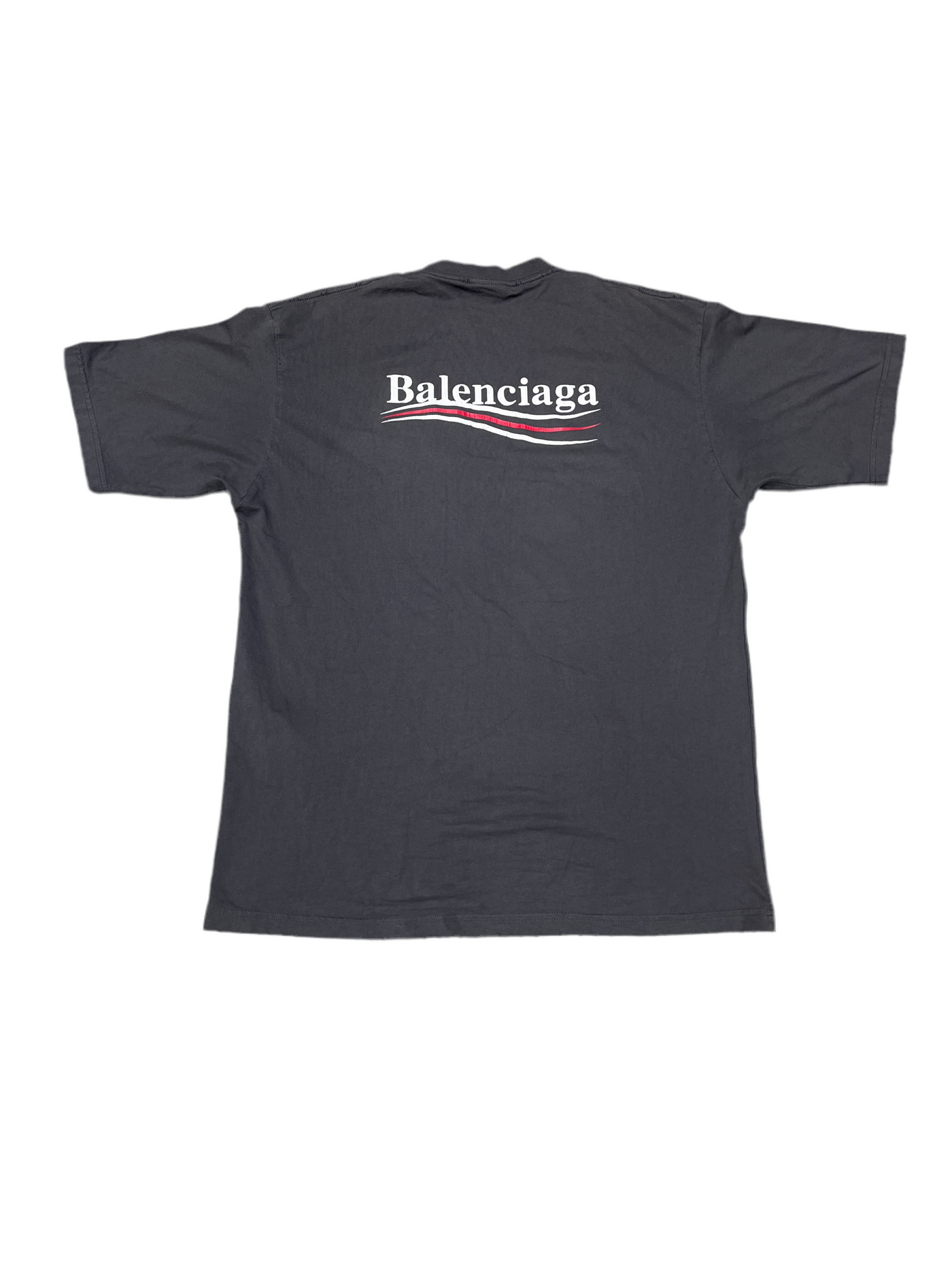 Balenciaga Political Caampaign T-Shirt Grey