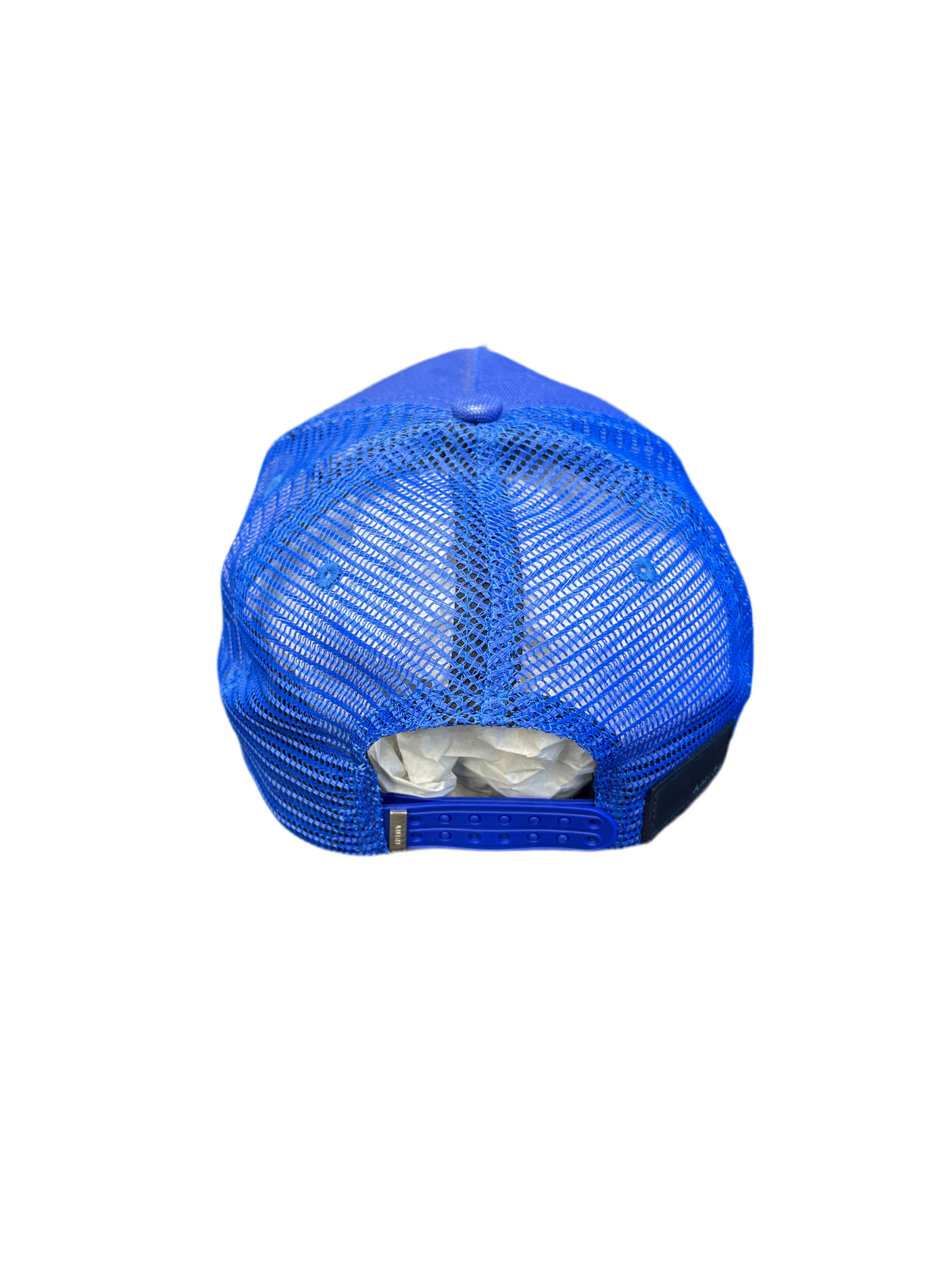 Amiri Paint Drip Core Logo Trucker Hat Blue