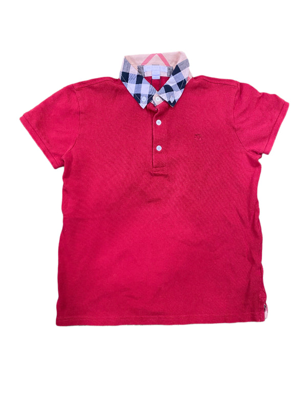 Kids Burberry Red Polo