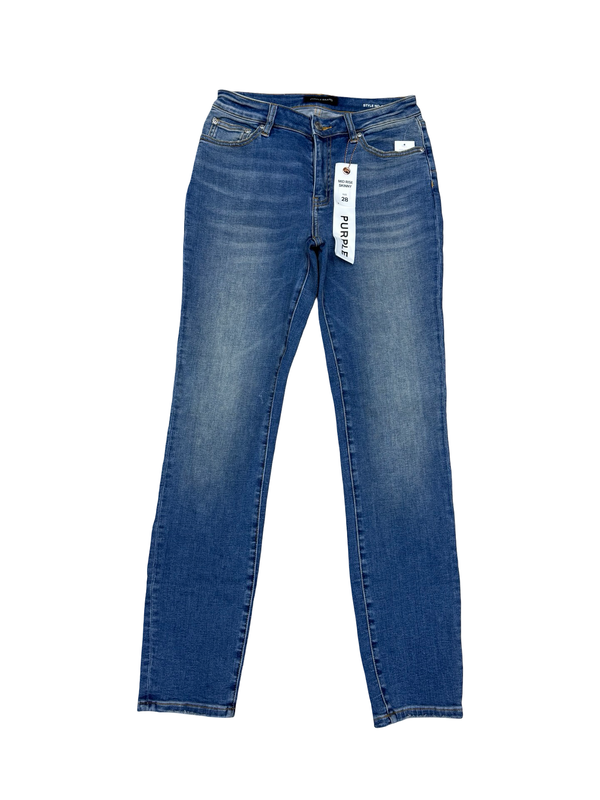 Purple Brand D000 Mid Rise Skinny Jeans Indigo