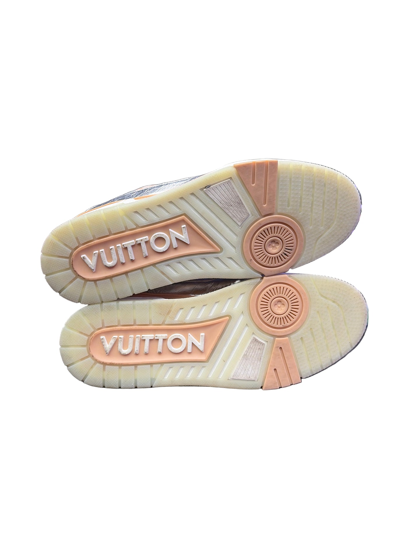 LV Trainers Metallic Beige