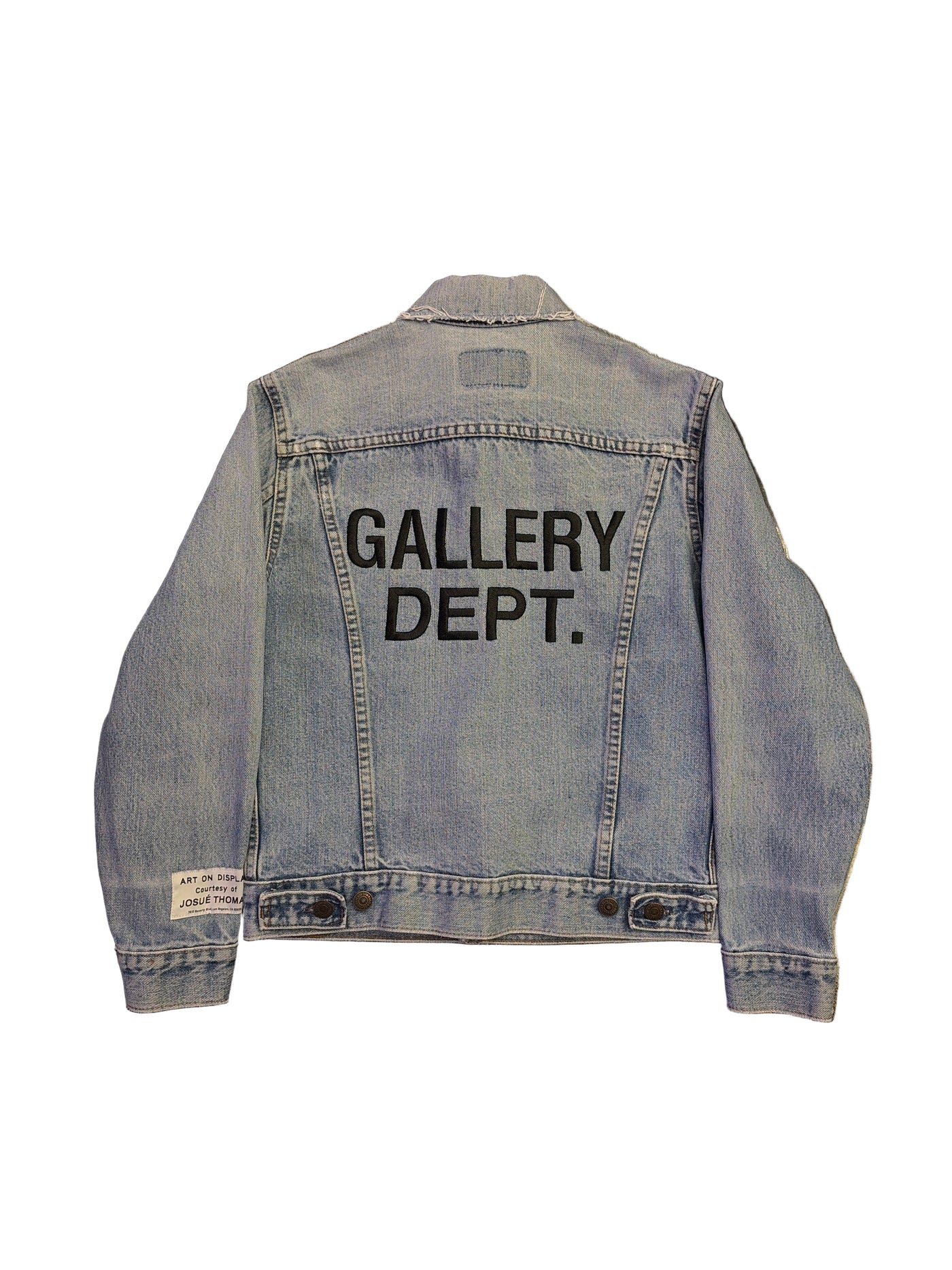 Gallery Dept. Logo Print Denim Jacket Indigo Blue