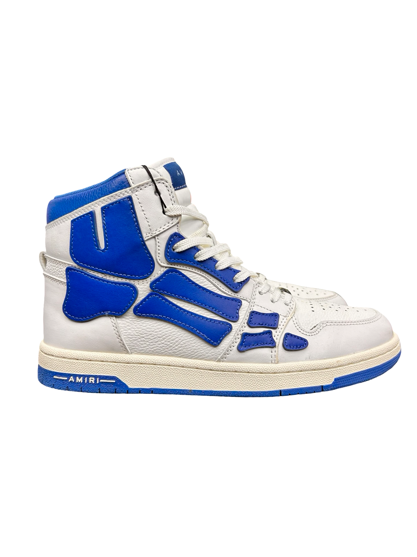 Amiri Skel High Top White Blue