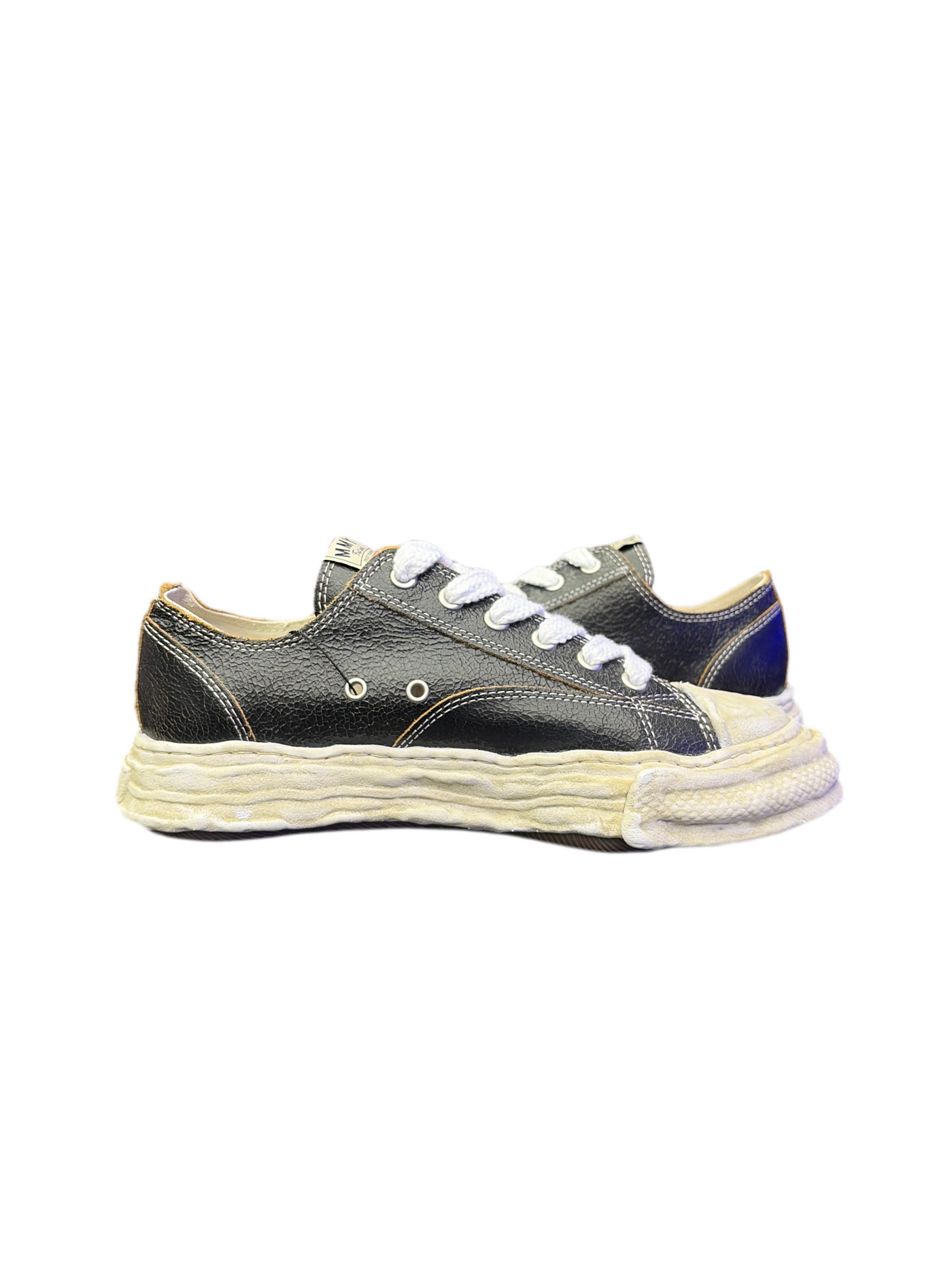 MMY Peterson Low Black Crackle Sneakers