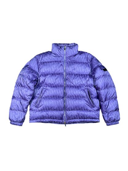 Dior Oblique Jacquard Puffer Jacket Purple