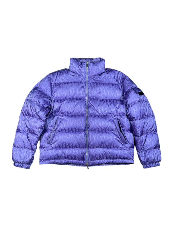 Dior Oblique Jacquard Puffer Jacket Purple