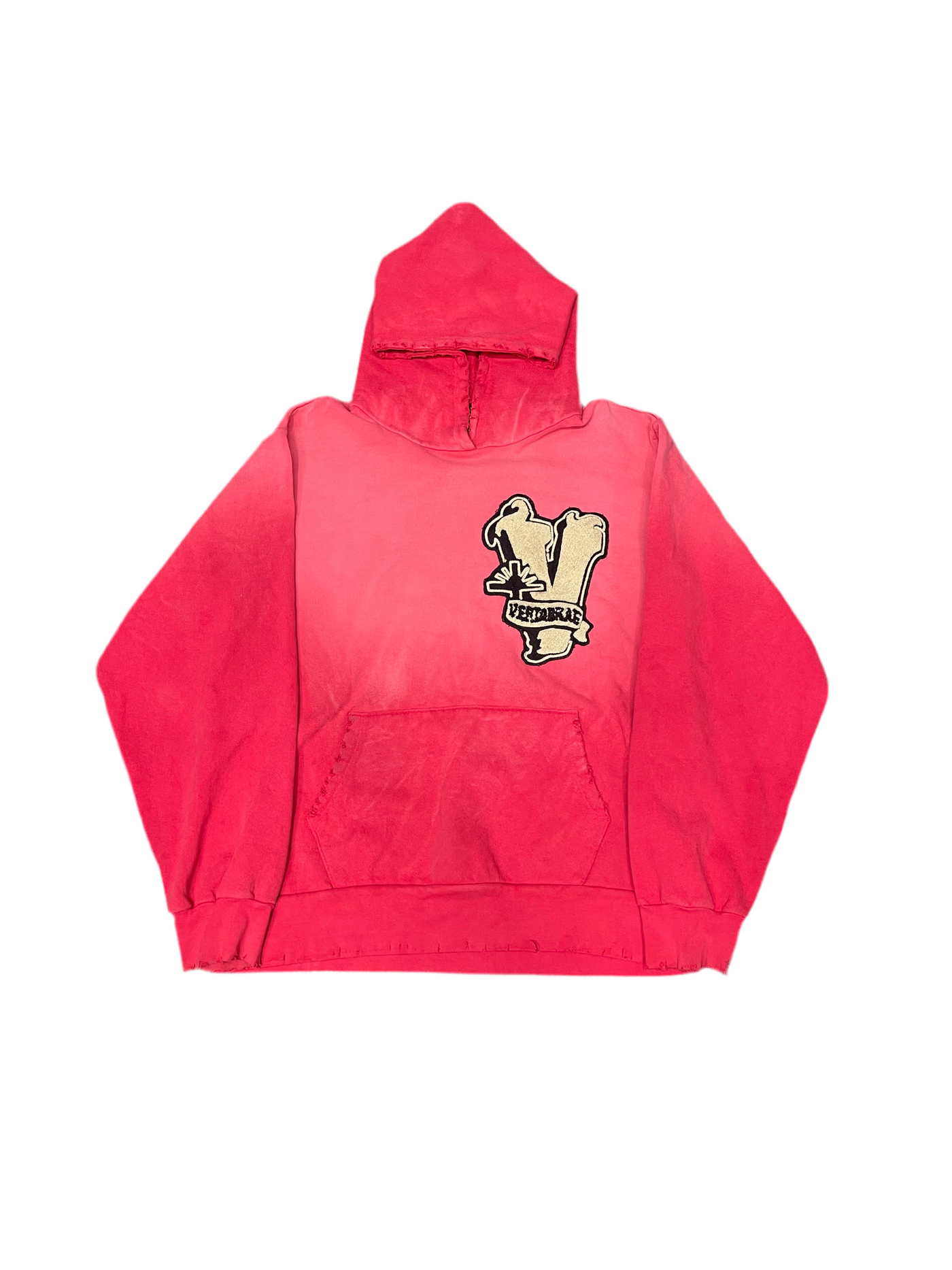 Vertebrae Cotton Patch Hoodie Red