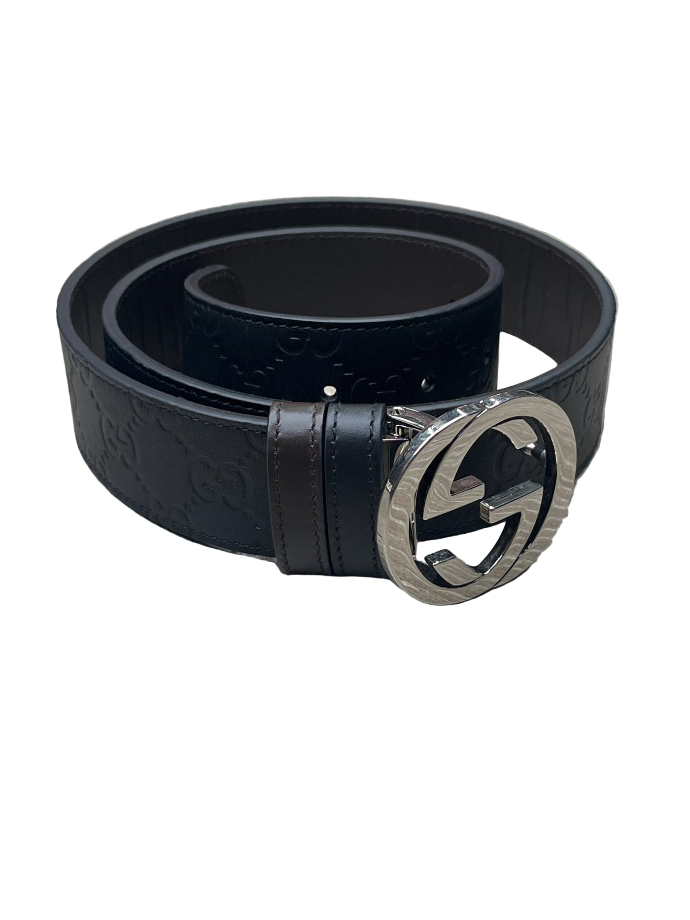 Gucci GG Monogram Belt Black