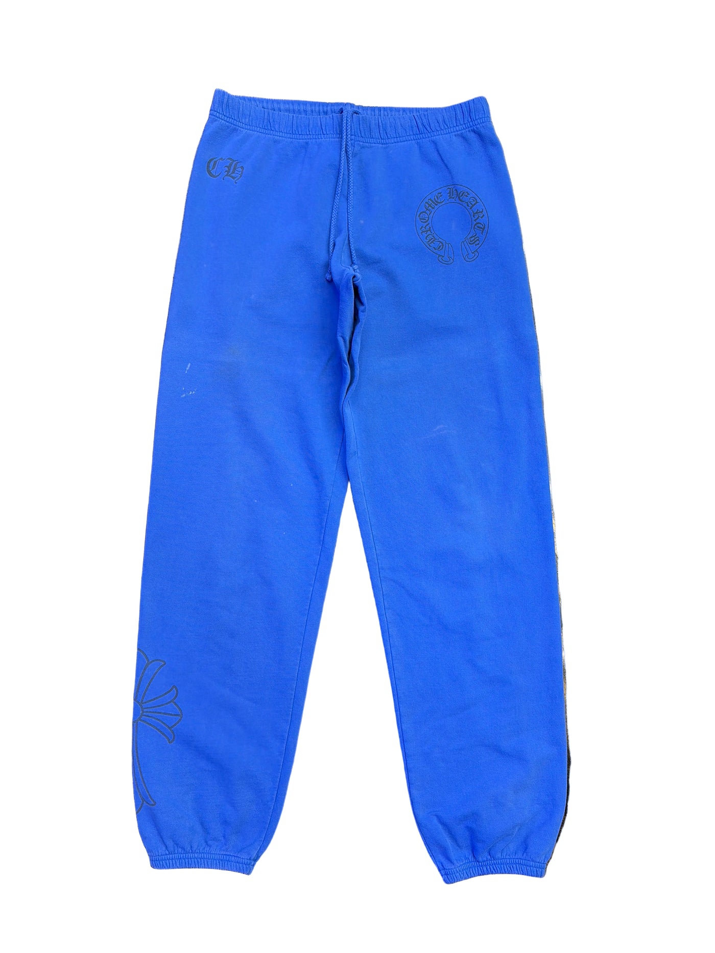 Chrome Hearts Horseshoe Logo Sweatpants Blue