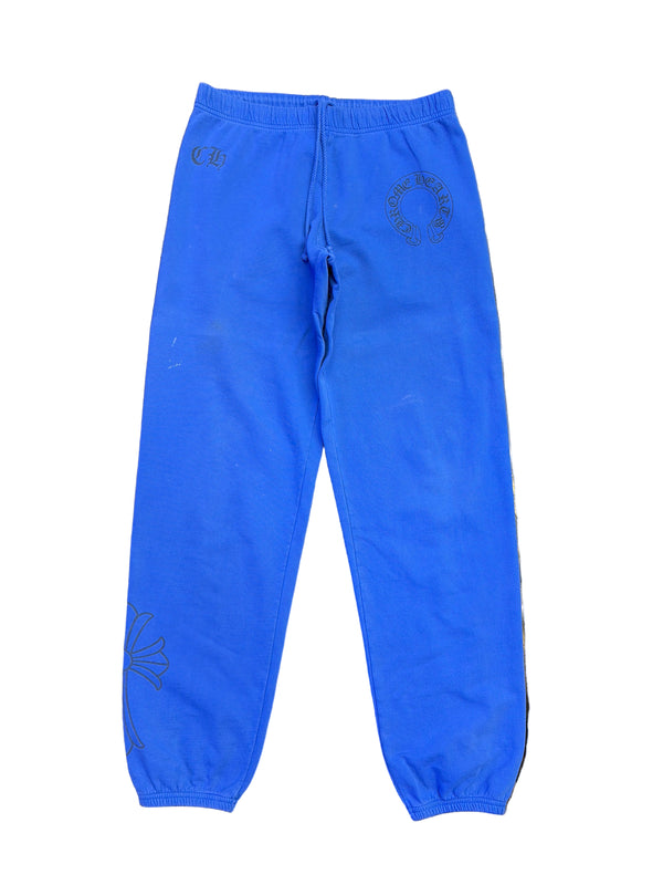 Chrome Hearts Horseshoe Logo Sweatpants Blue