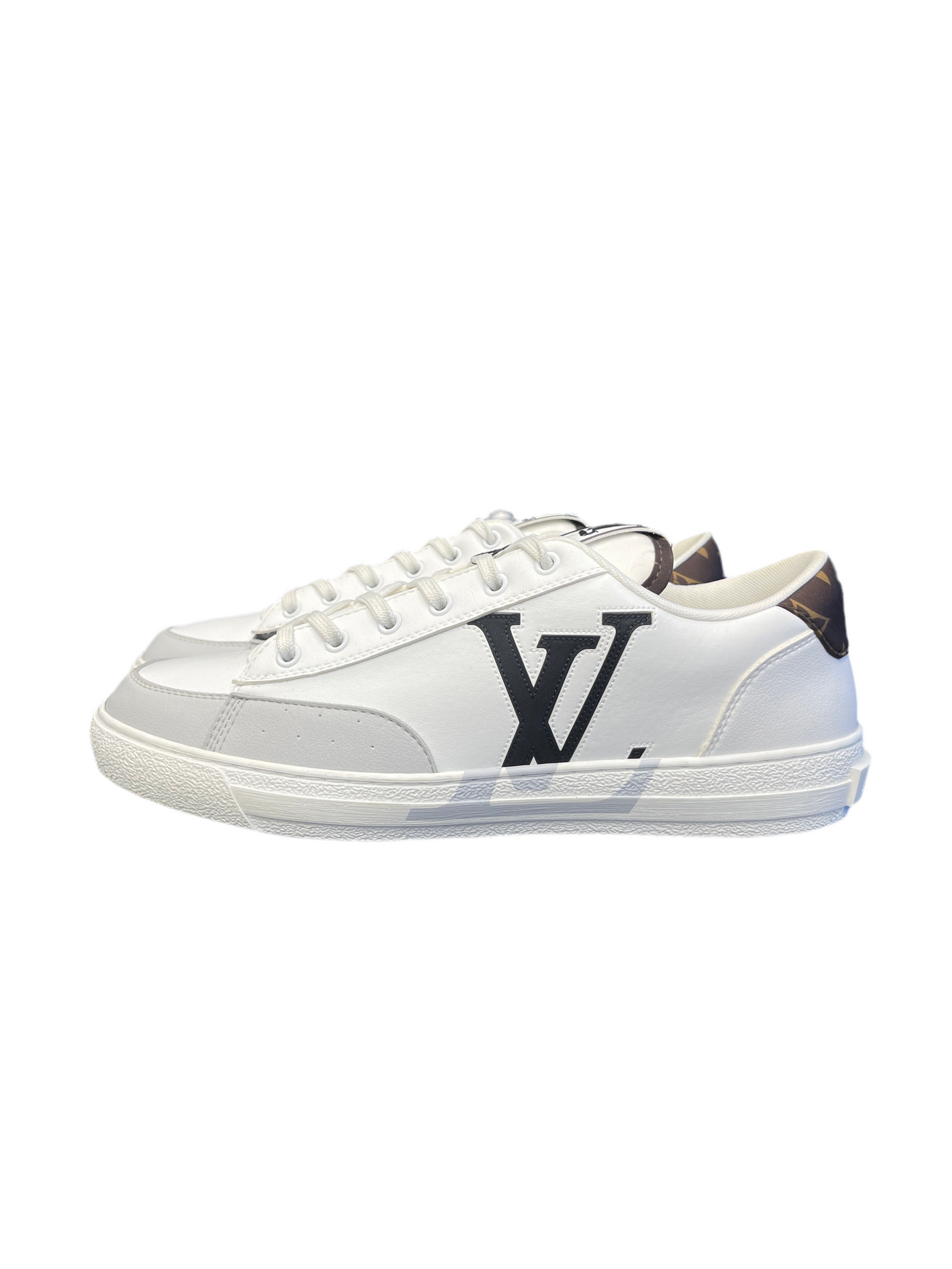 LV Charlie Monogram White Cacao Brown Black