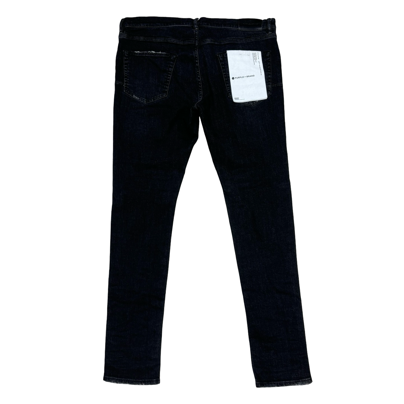 Purple Brand Skinny Fit Black Overspray Wash Jeans