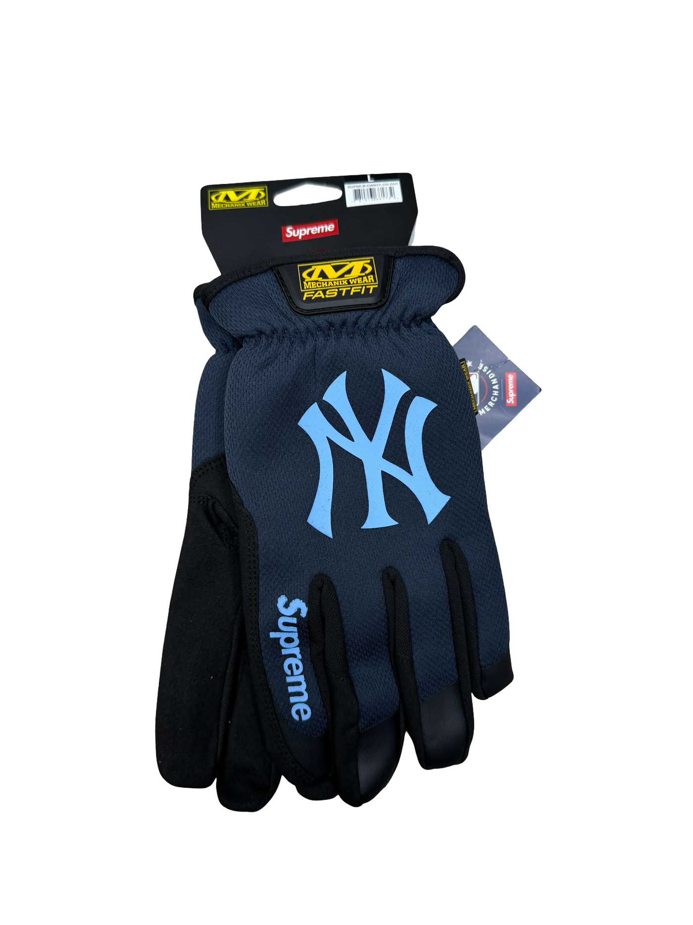 Supreme Mechanix FastFit Yankee Navy Blue Gloves