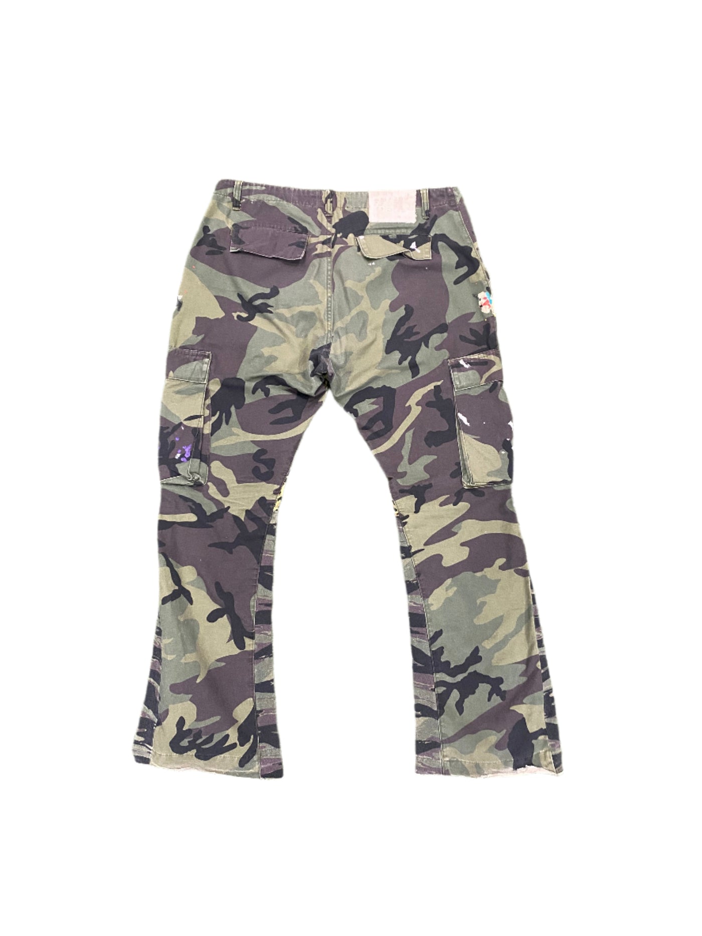 Gallery Dept De La Flare Camo Splatter Cargos Green