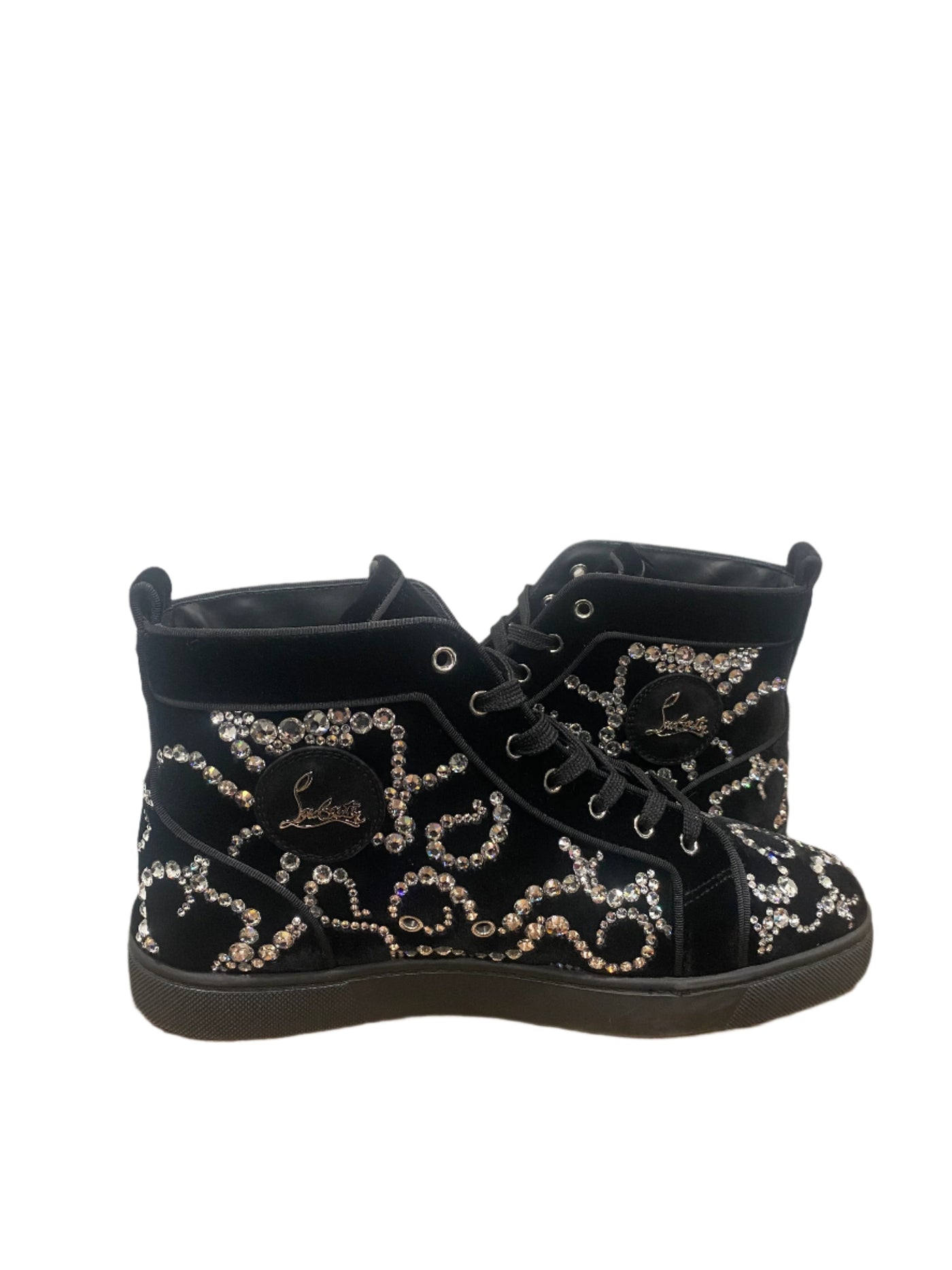 Christian Louboutin Octolouis Strass High Top Sneakers