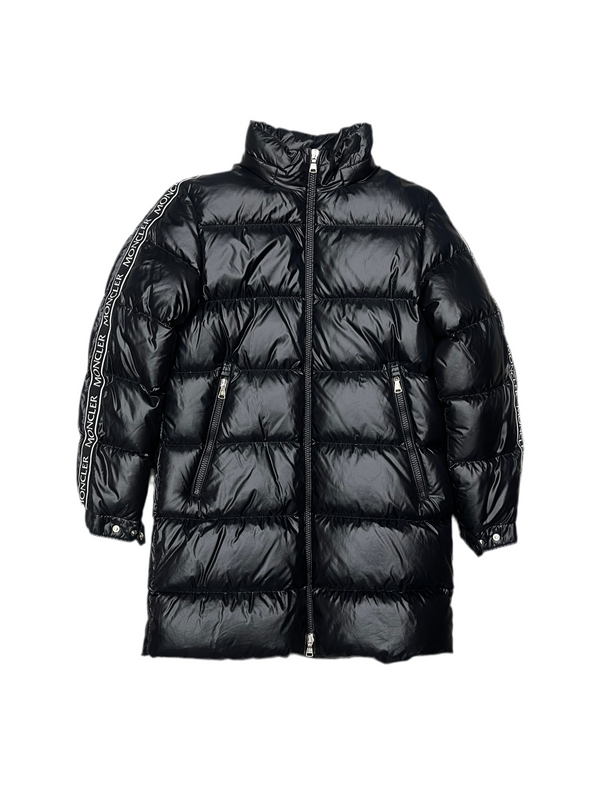 Kids Moncler Hakki Down Long Puffer Jacket Black
