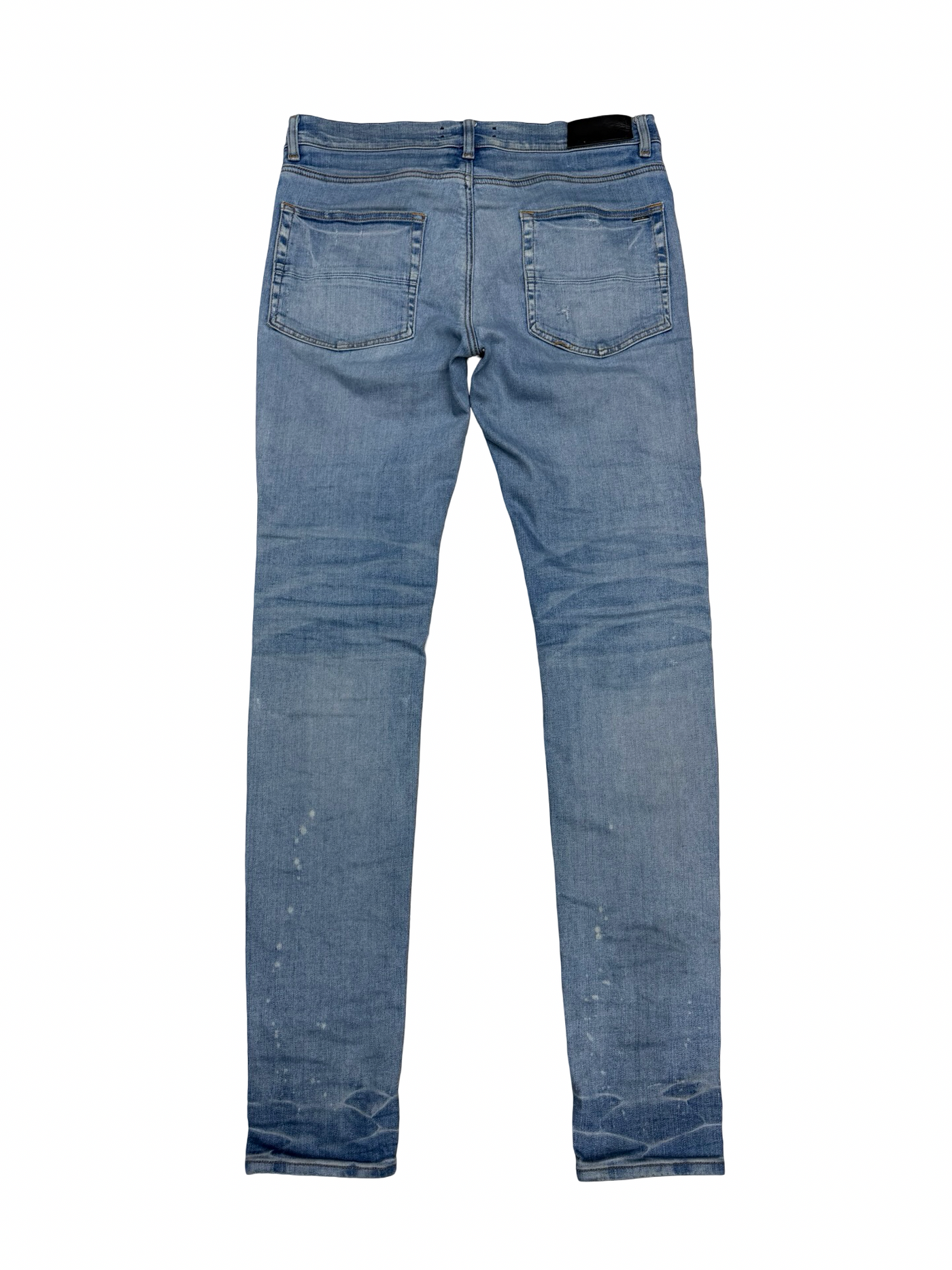 Amiri MX1 Blue Paisley Patch Jeans Indigo