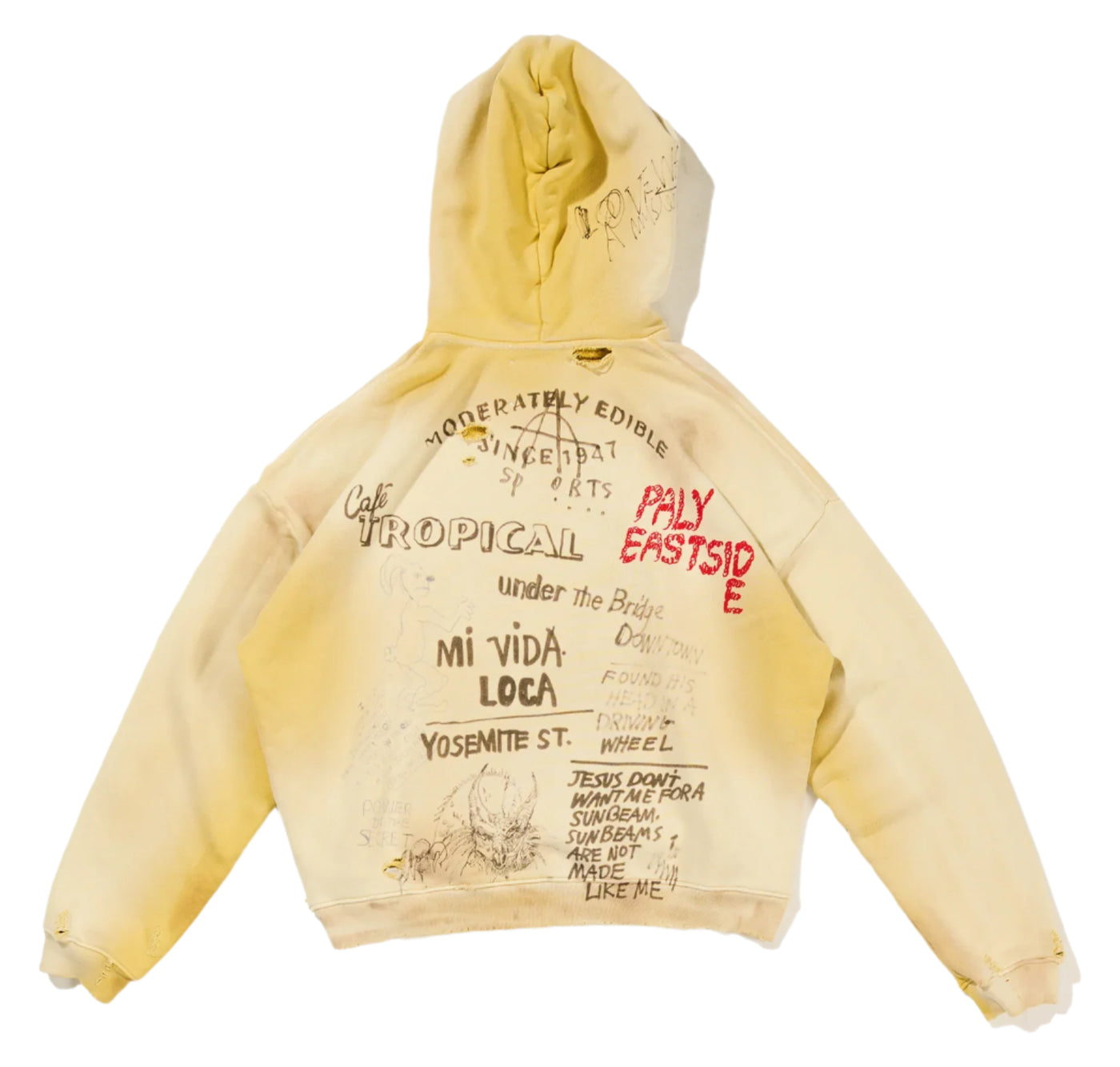 Paly Hollywood EPDS Hooded Sweatshirt Yellow