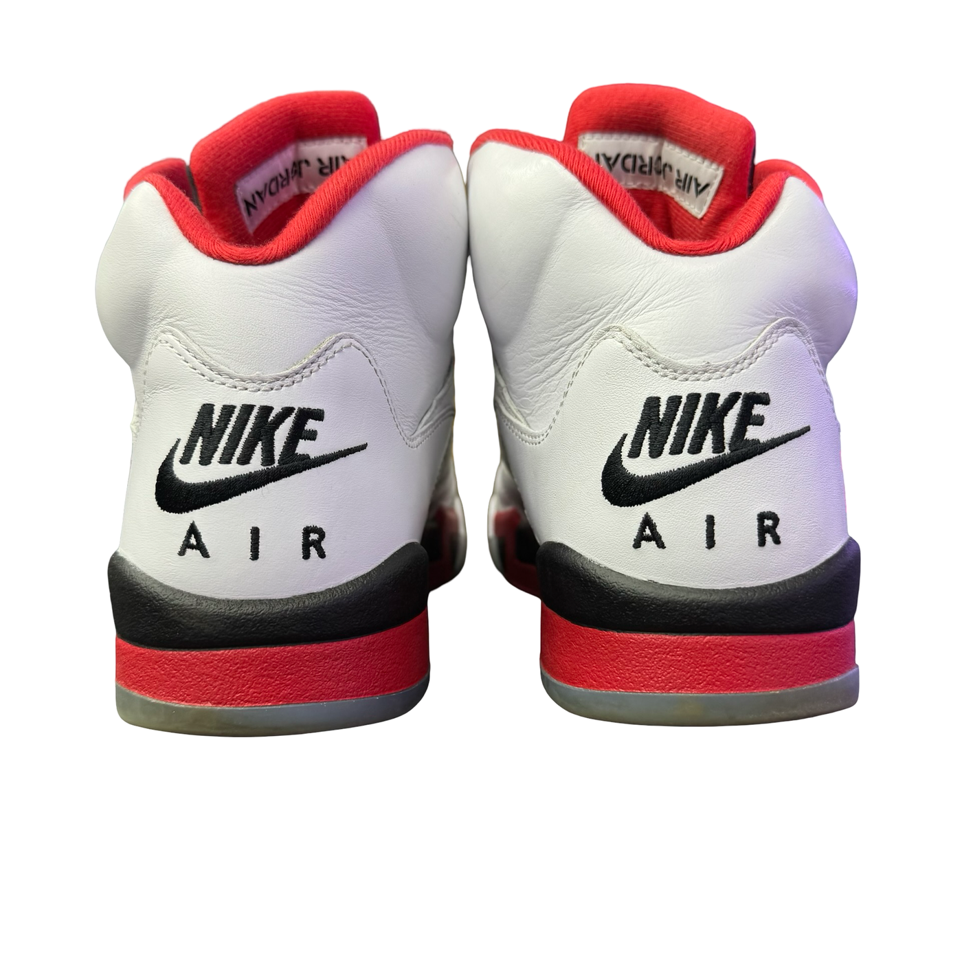 Nike Air Jordan 5 Retro Fire Red Black Tongue
