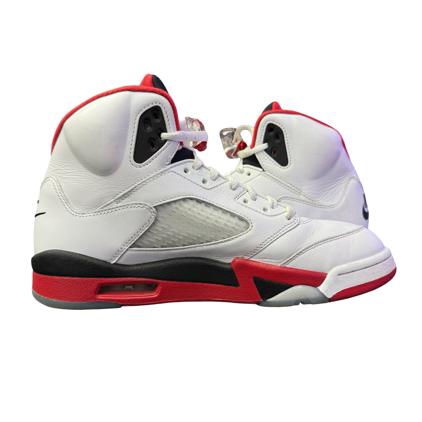 Nike Air Jordan 5 Retro Fire Red Black Tongue