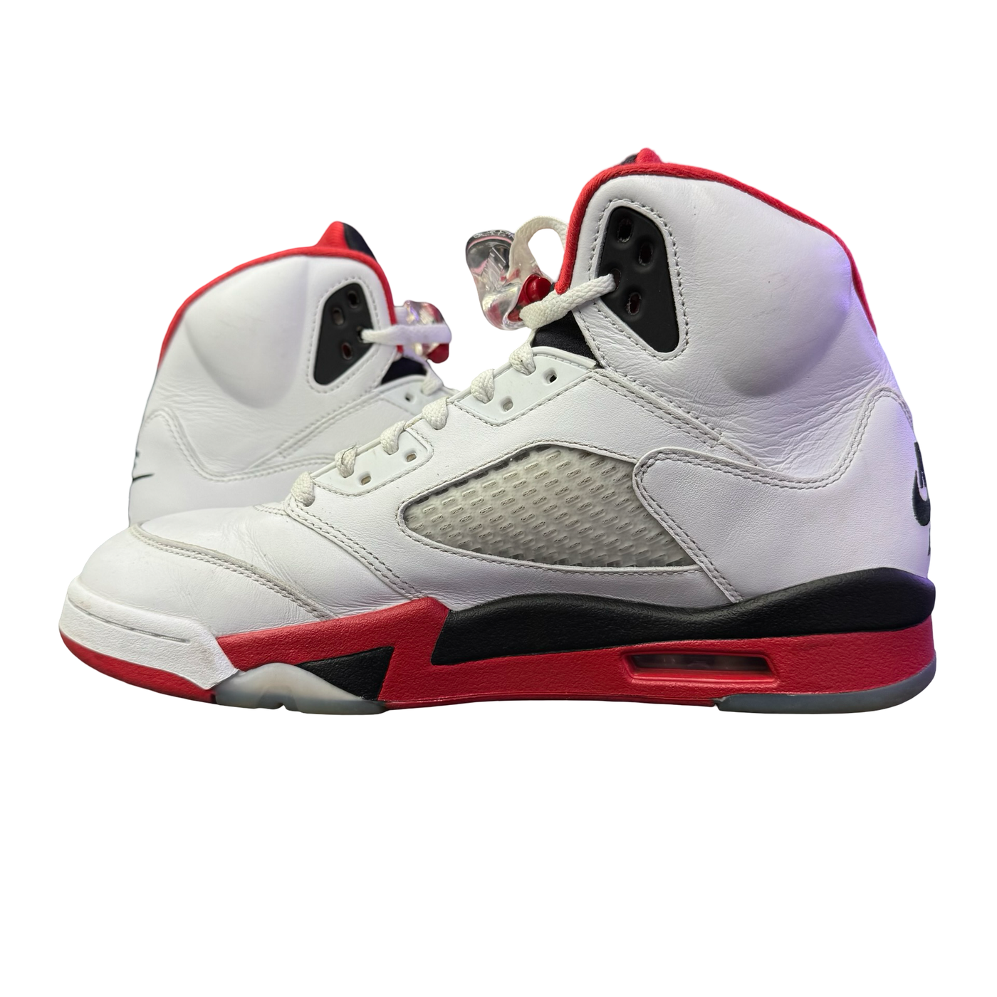 Nike Air Jordan 5 Retro Fire Red Black Tongue