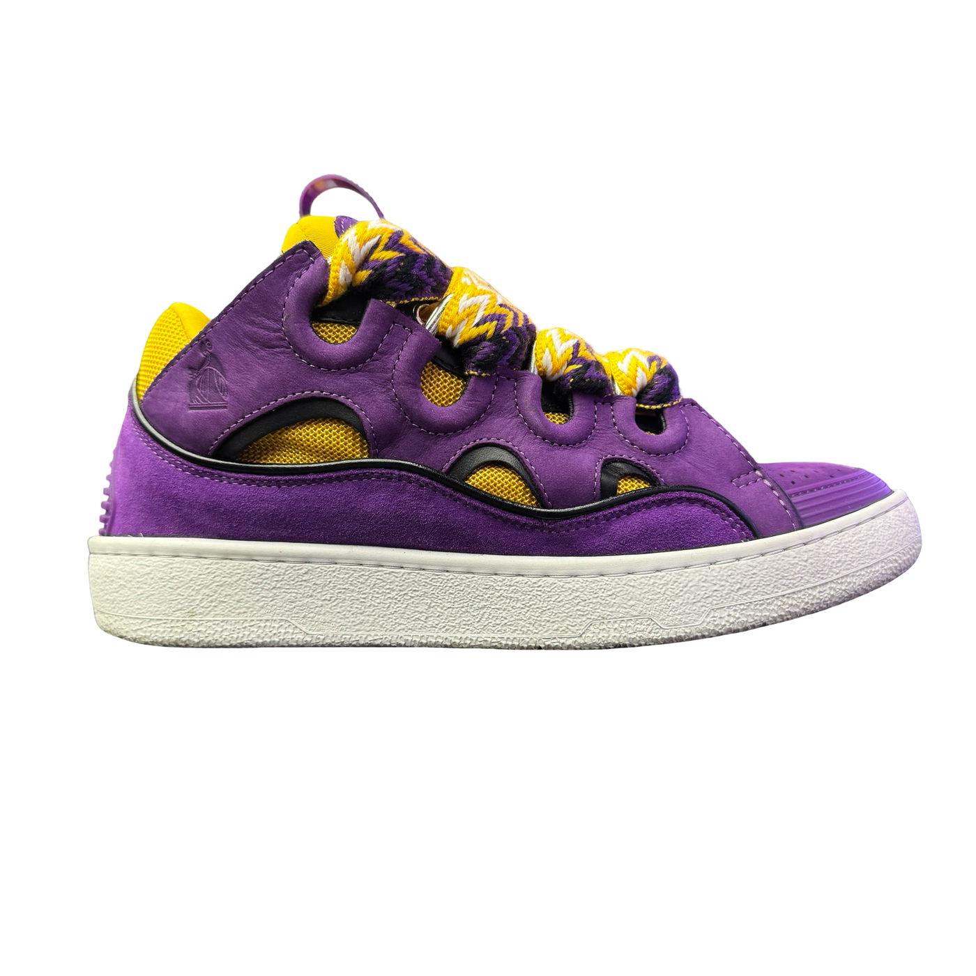 WMNS Lanvin Curb Sneakers Purple Yellow