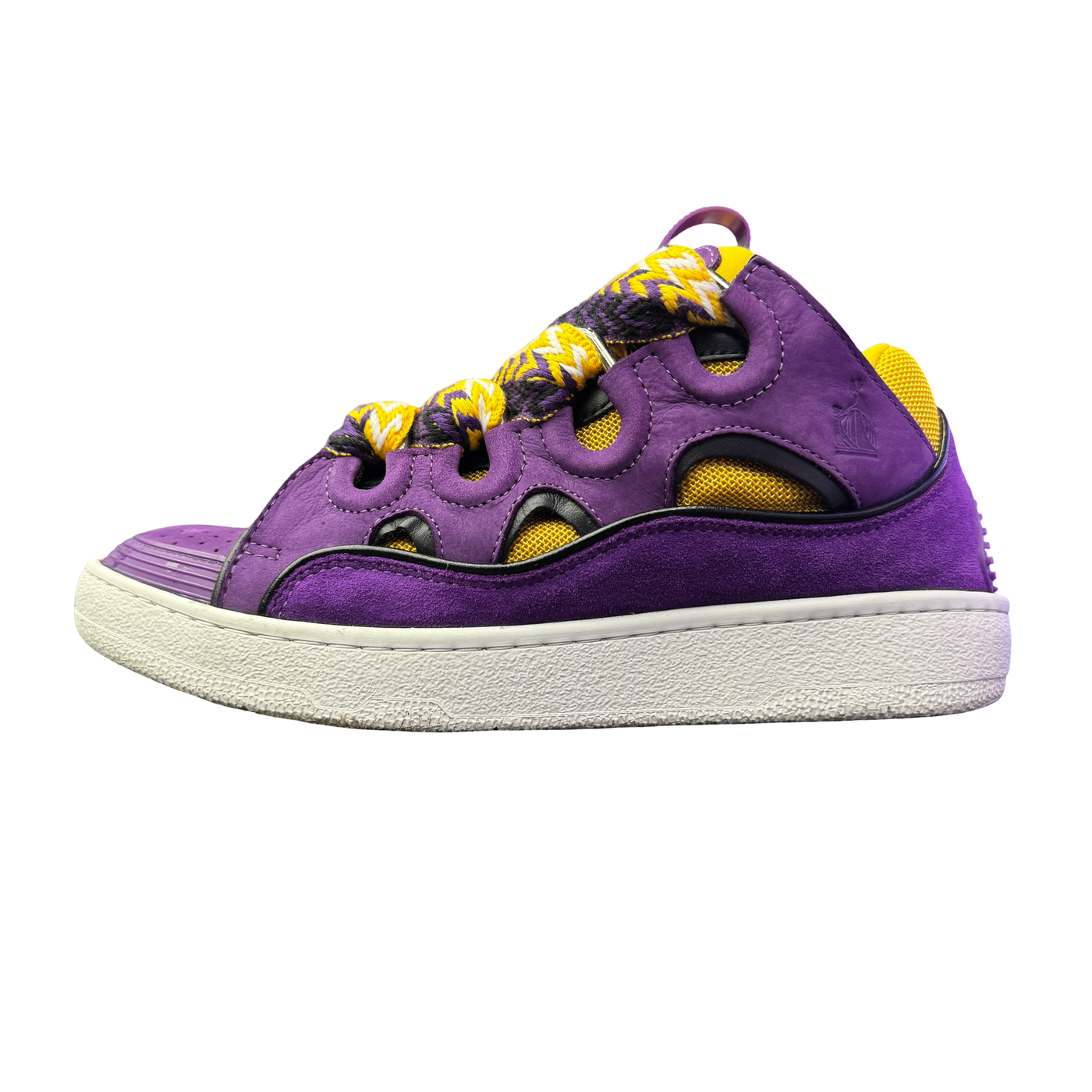 WMNS Lanvin Curb Sneakers Purple Yellow