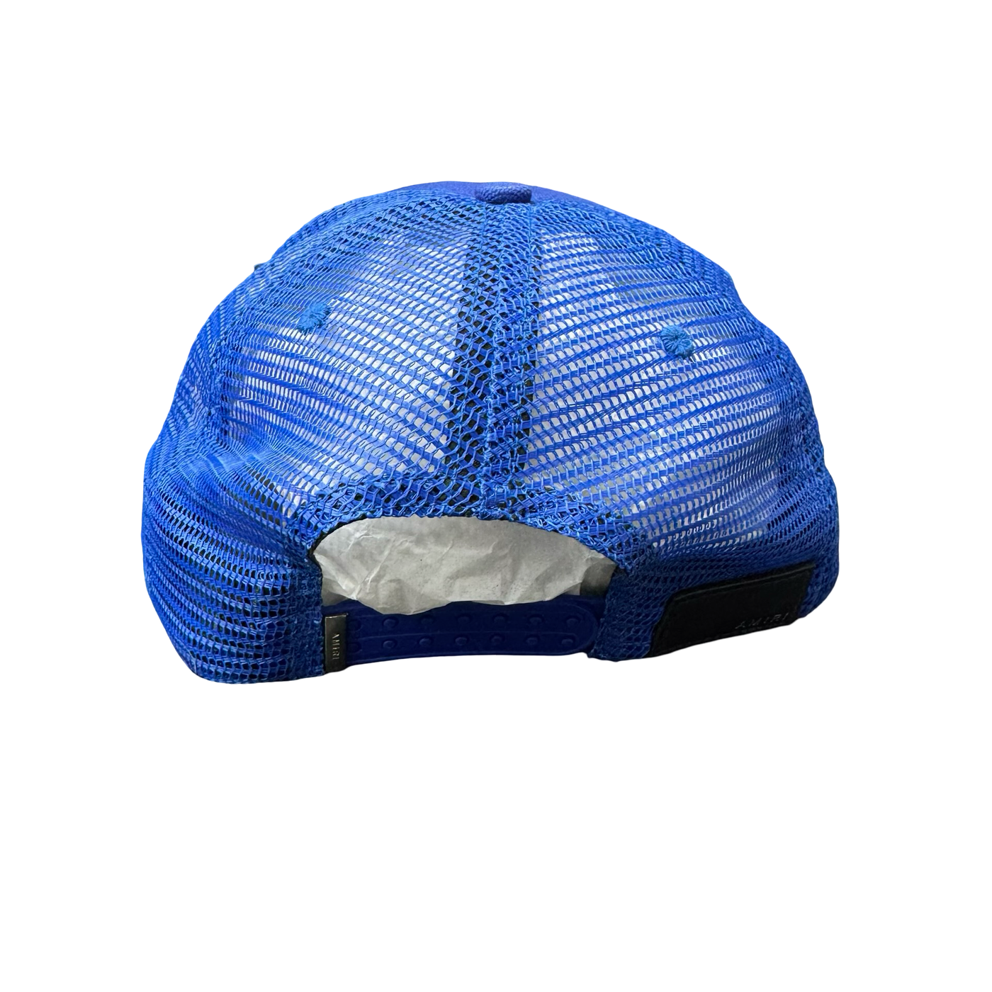 Amiri 3 Star Trucker Hat Pond Blue White