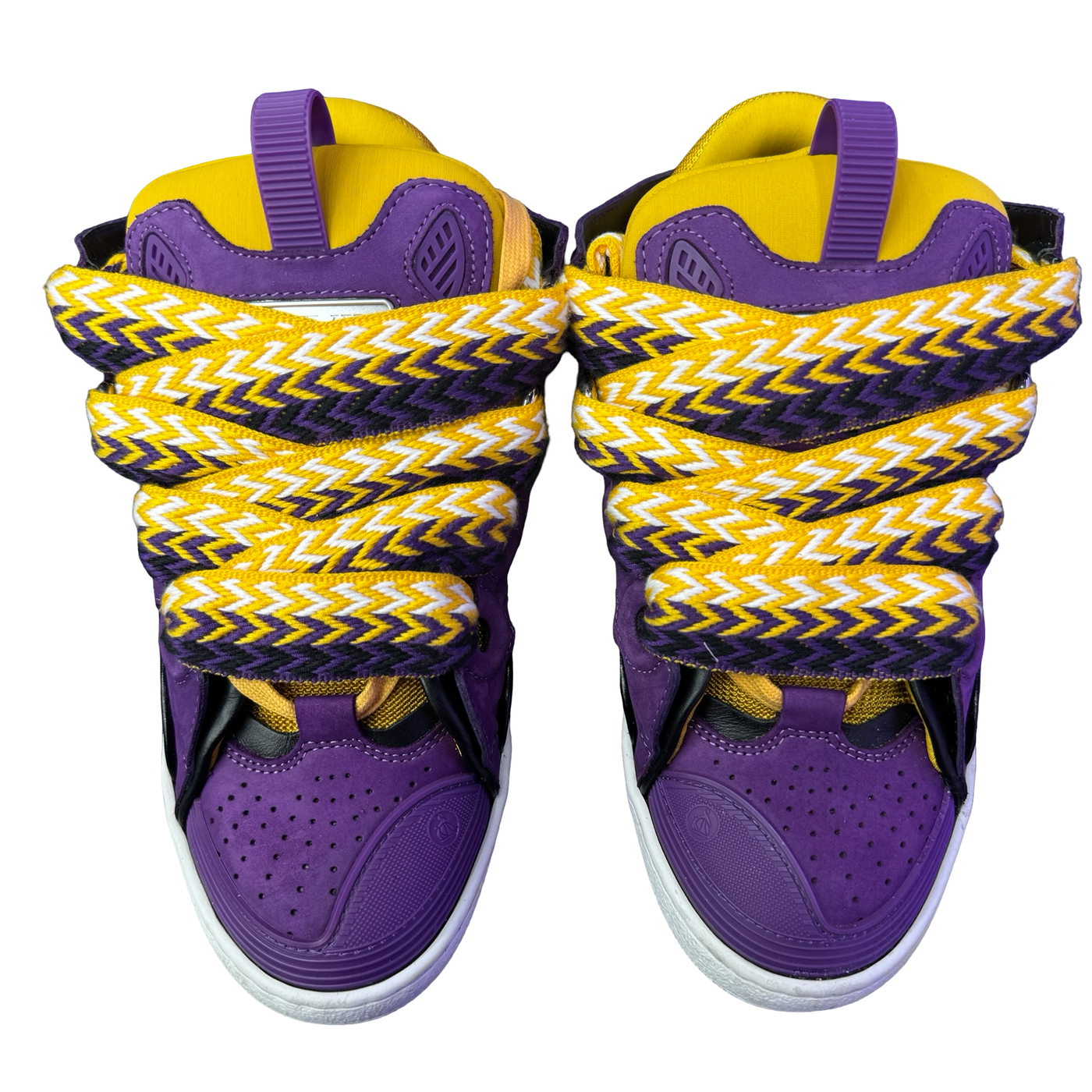 WMNS Lanvin Curb Sneakers Purple Yellow