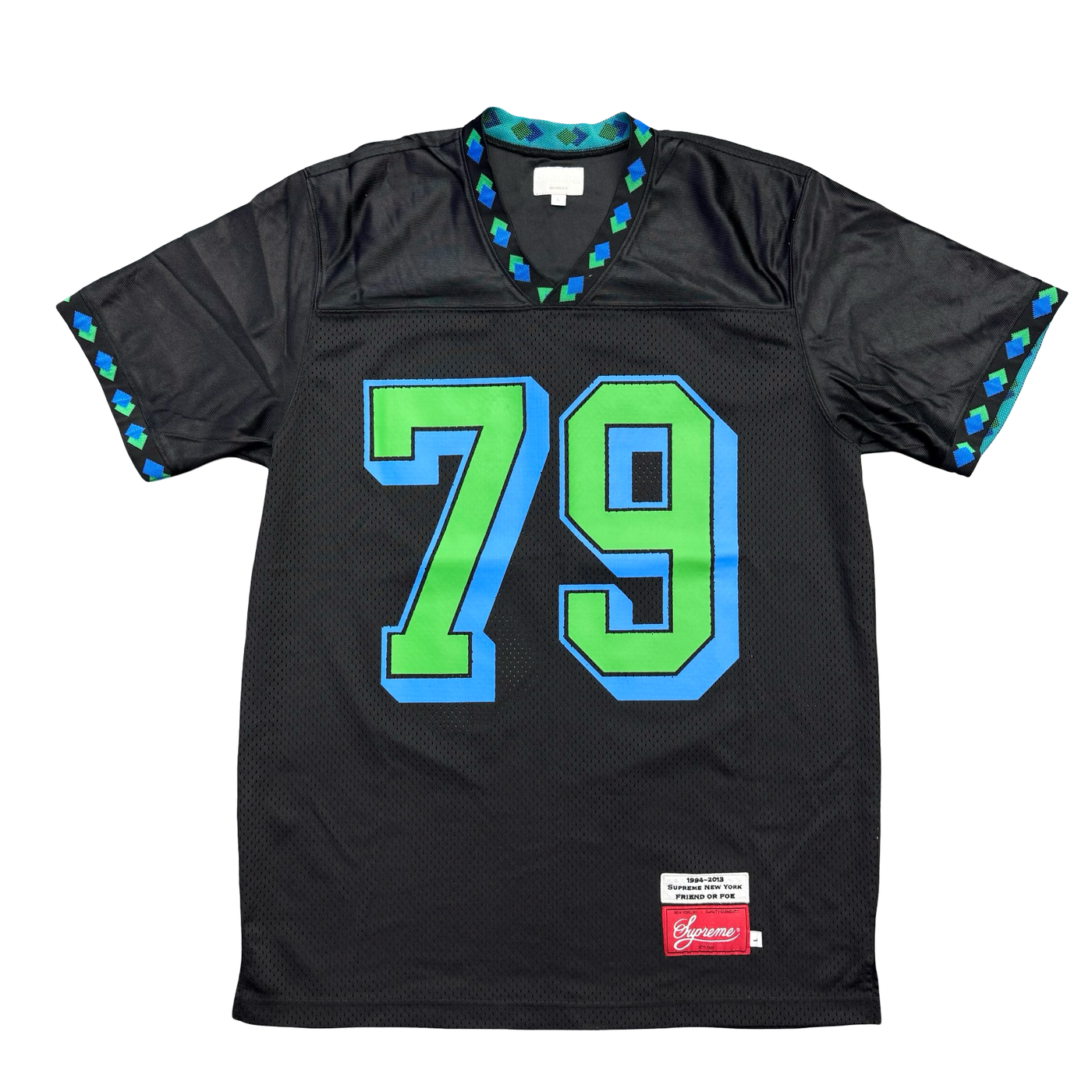 Supreme Diamond Rib Football Jersey Black