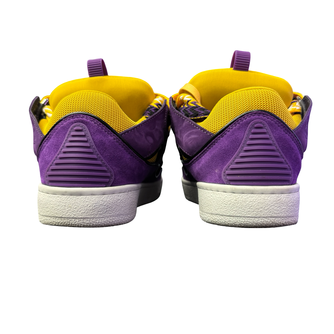 WMNS Lanvin Curb Sneakers Purple Yellow