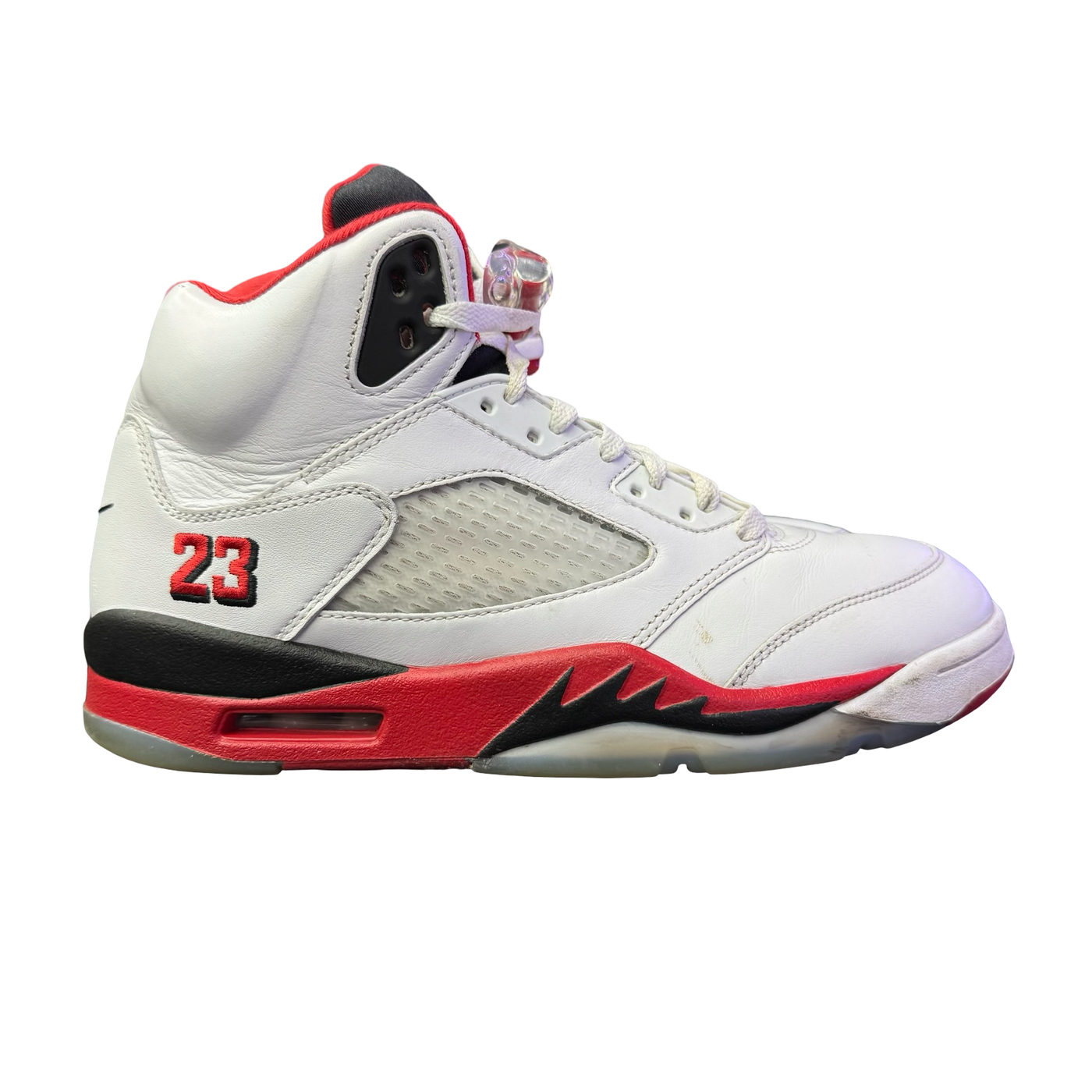 Nike Air Jordan 5 Retro Fire Red Black Tongue